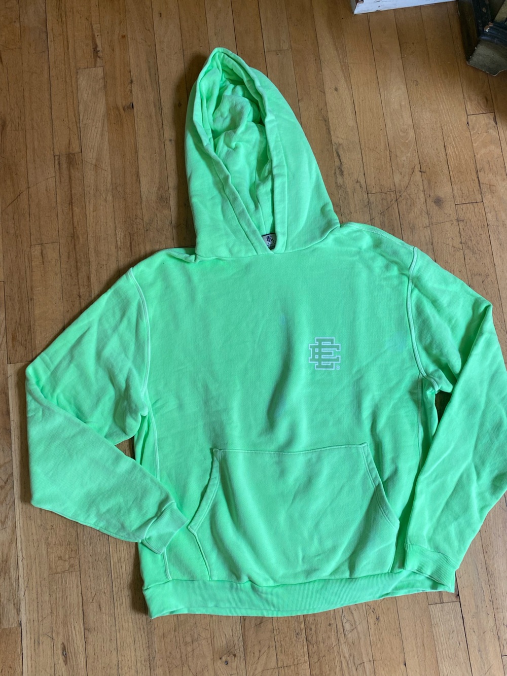Eric Emanuel neon  mint green hoodie!! Size medium.